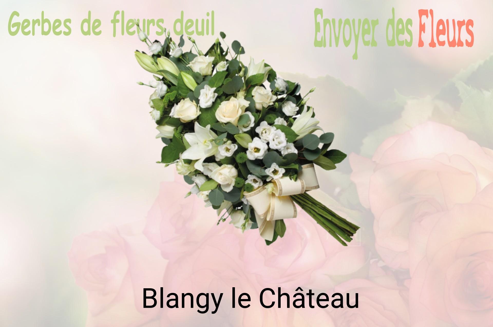 Gerbe de fleurs de deuil livrée à Blangy-le-Château